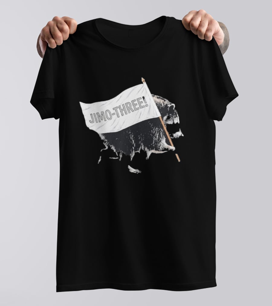 Jimothy Raccoon Seattle Storm Jimo Three Flag T-Shirt