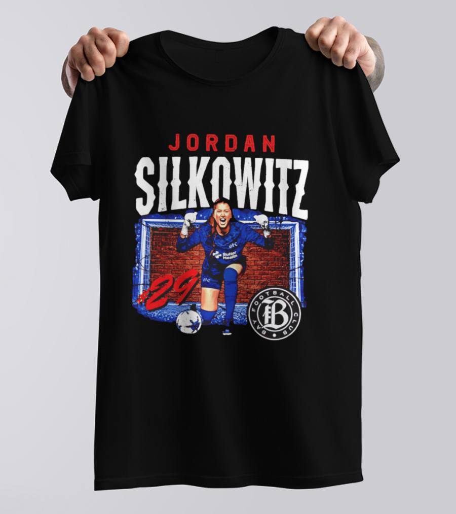 Jordan Silkowitz Bay Football Club #29 Soccer Player T-Shirt