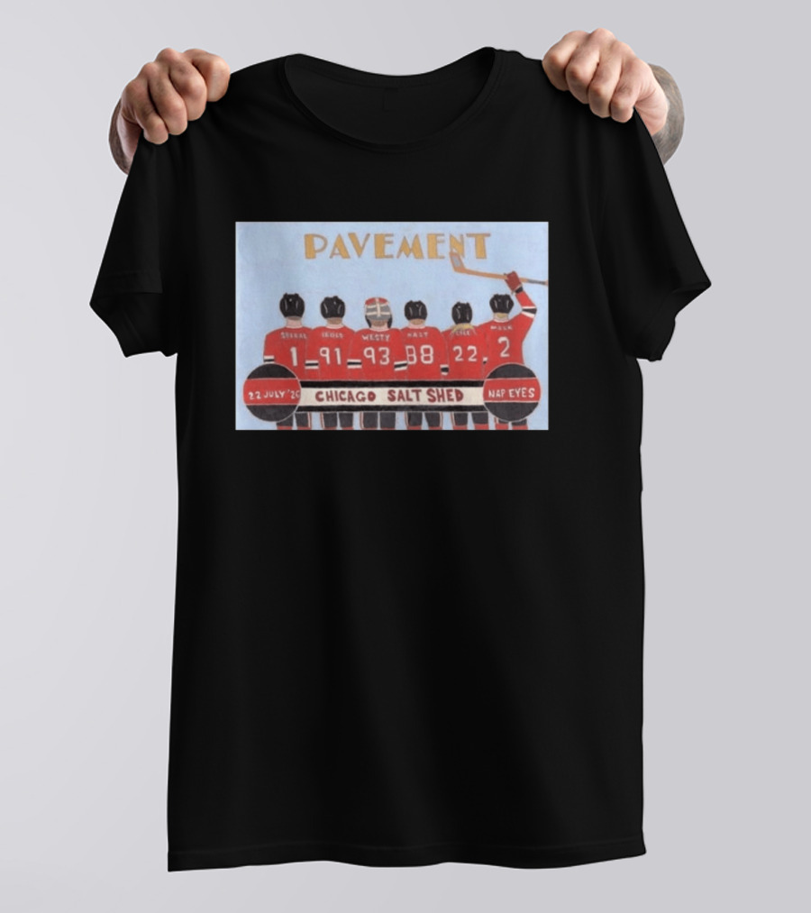 Pavement Band Chicago Salt Shed Nap Eyes July 22 2026 Hockey T-Shirt