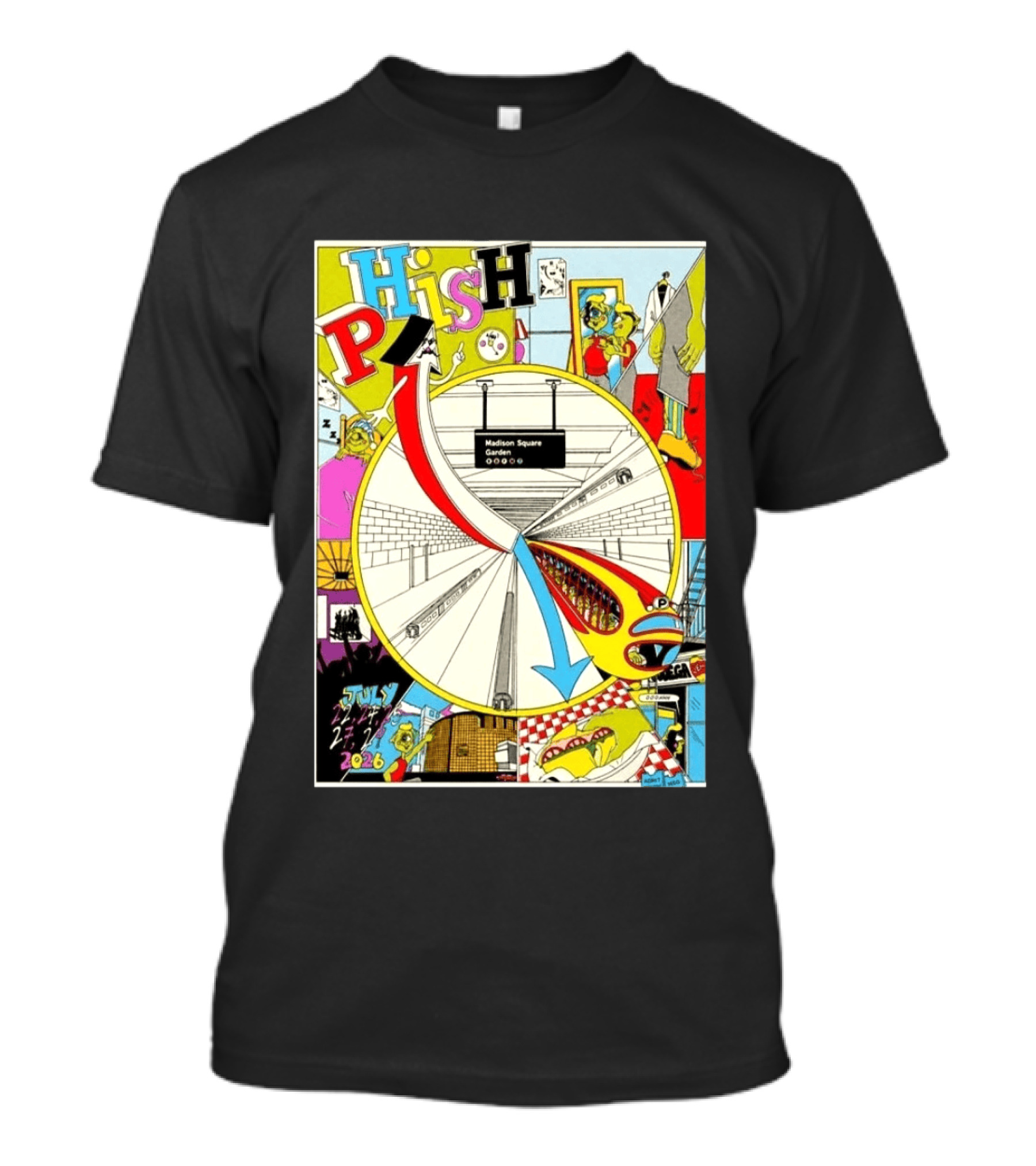 Phish Madison Square Garden NYC July 22 24 25 27 29 2026 T-Shirt