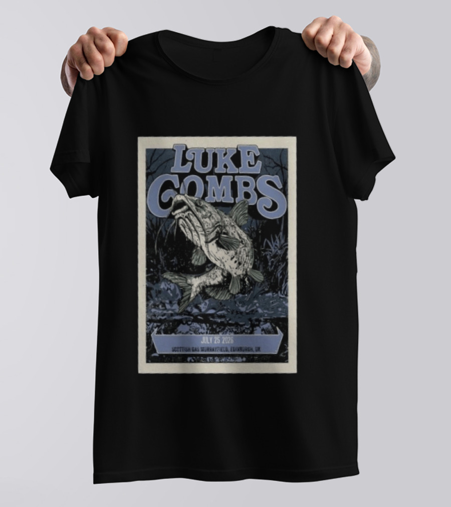 Luke Combs Scottish Gas Murrayfield Edinburgh UK July 25 2026 T-Shirt
