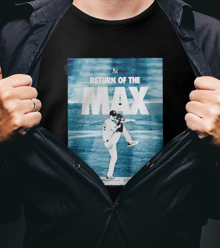 Return Of The Max Fried New York Yankees 54 MLB Pitching Action T-Shirt