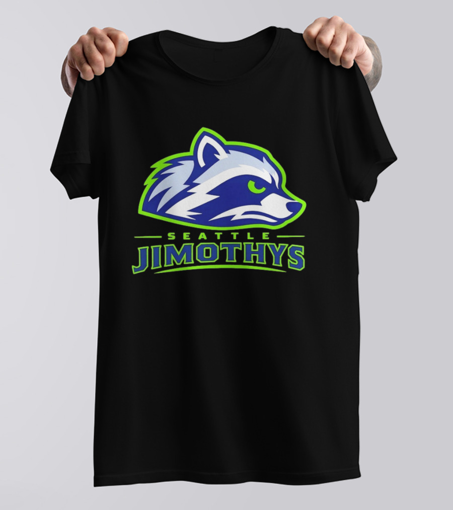 Seattle Jimothys Raccoon Trash Panda Meme Seahawks T-Shirt