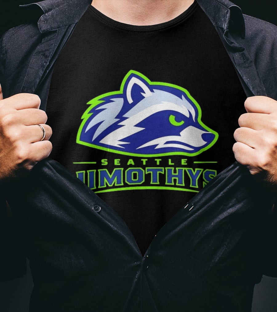 Seattle Jimothys Raccoon Trash Panda Meme Seahawks T-Shirt