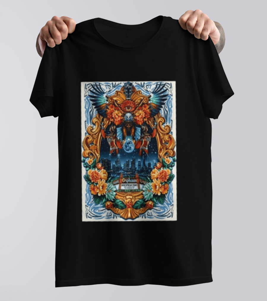 Widespread Panic Orpheum Theatre Los Angeles July 23 25 2026 Tour Vibrant Ornate T-Shirt