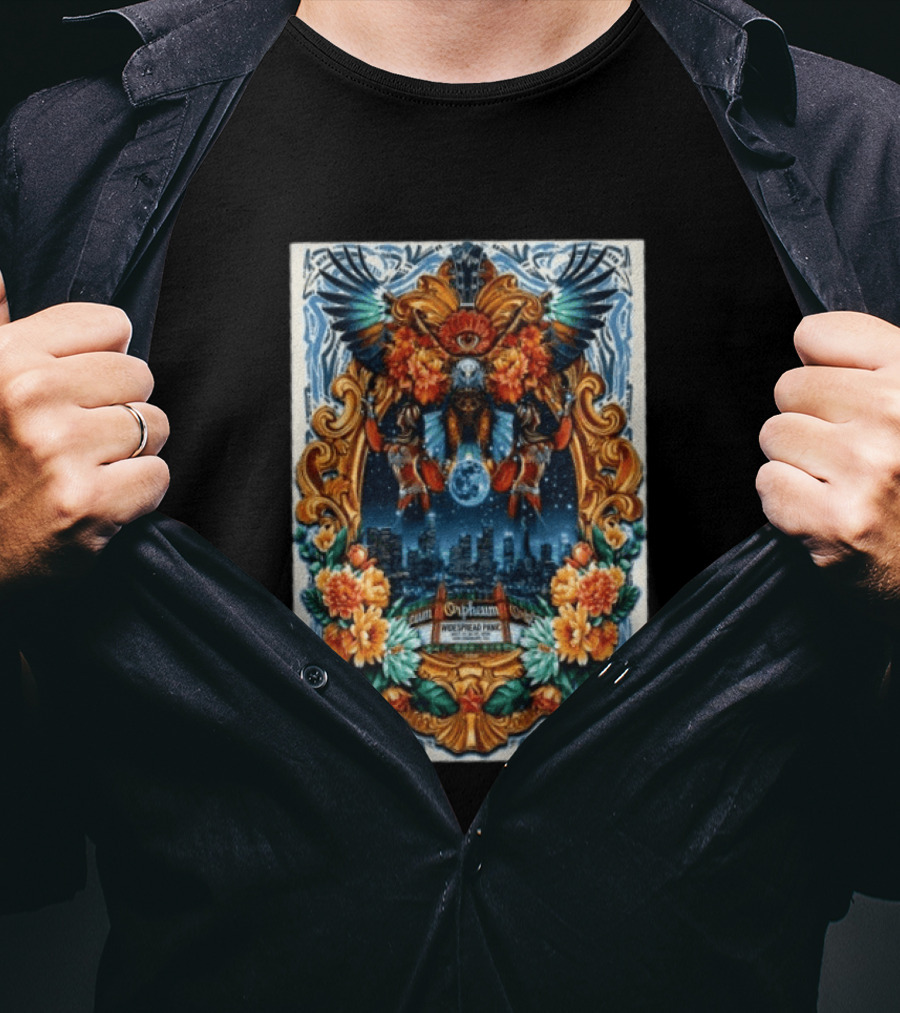 Widespread Panic Orpheum Theatre Los Angeles July 23 25 2026 Tour Vibrant Ornate T-Shirt