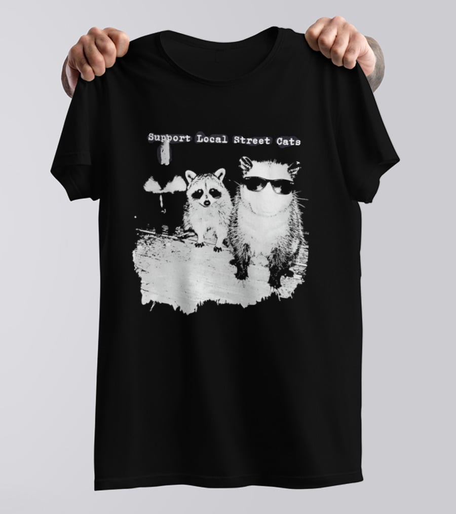 Support Local Street Cats Feline Advocacy T-Shirt