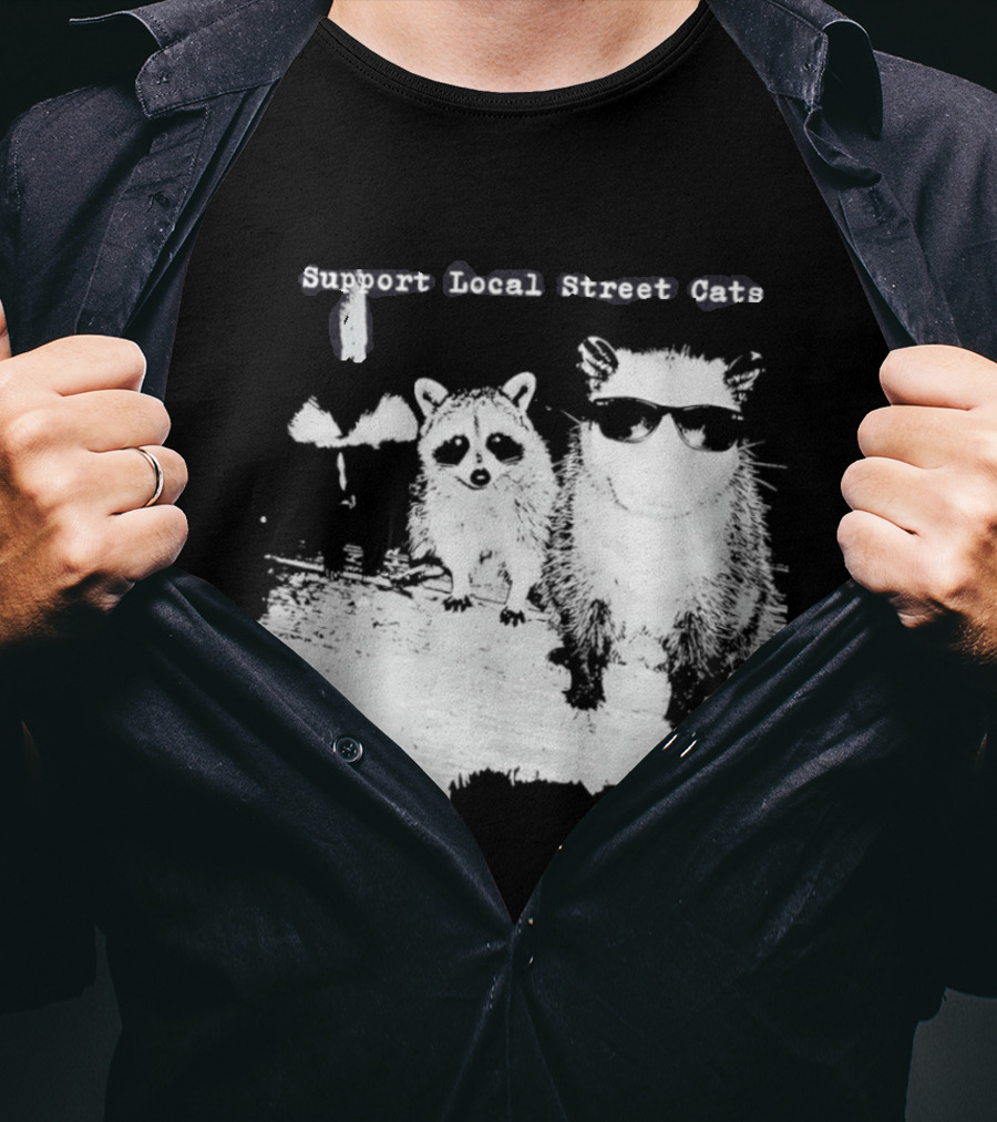 Support Local Street Cats Feline Advocacy T-Shirt