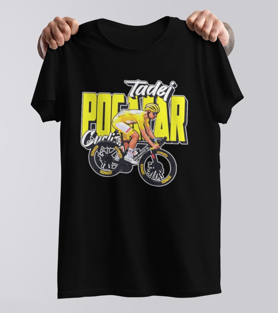 Tadej Pogačar Cyclist Colnago Yellow Jersey T-Shirt