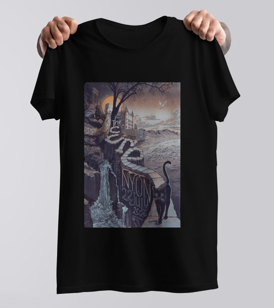 The Cure Paléo Festival Nyon 23 July 2026 Cat And Castle Scenic Pathway T-Shirt