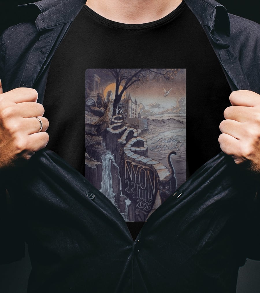 The Cure Paléo Festival Nyon 23 July 2026 Cat And Castle Scenic Pathway T-Shirt
