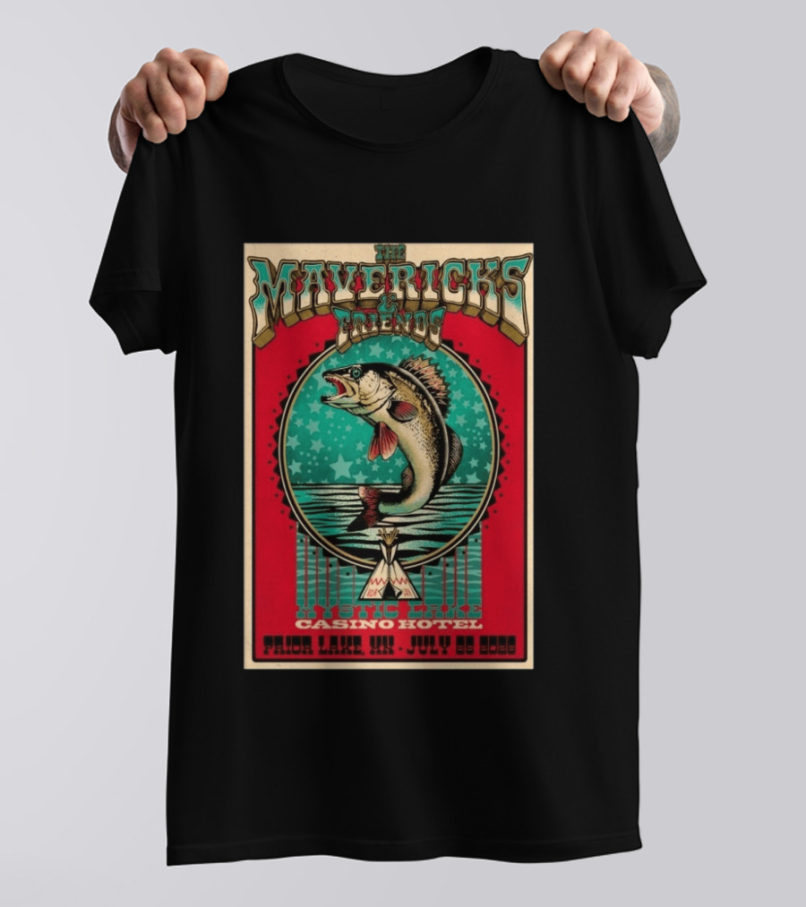 Mystic Lake Casino Hotel The Mavericks Friends Prior Lake MN July 25 2026 T-Shirt
