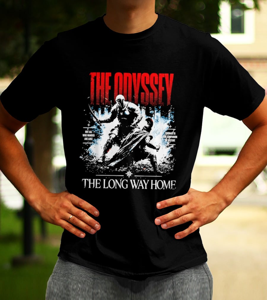 The Odyssey The Long Way Home Skiing Adventure T-Shirt