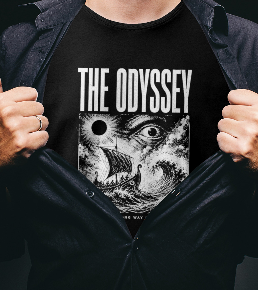 The Odyssey The Long Way Home Greek Mythology Sea Adventure T-Shirt
