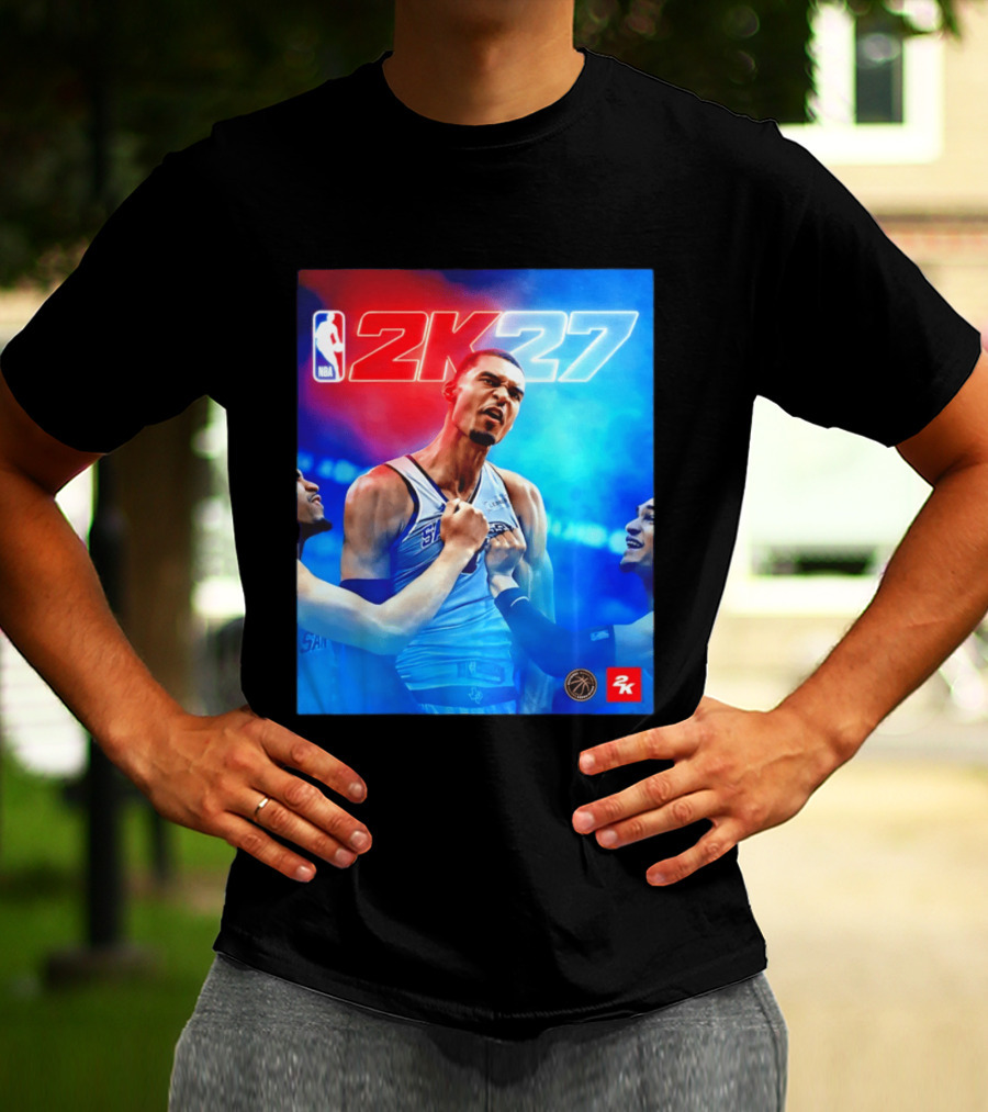 NBA 2K27 Victor Wembanyama San Antonio Spurs T-Shirt