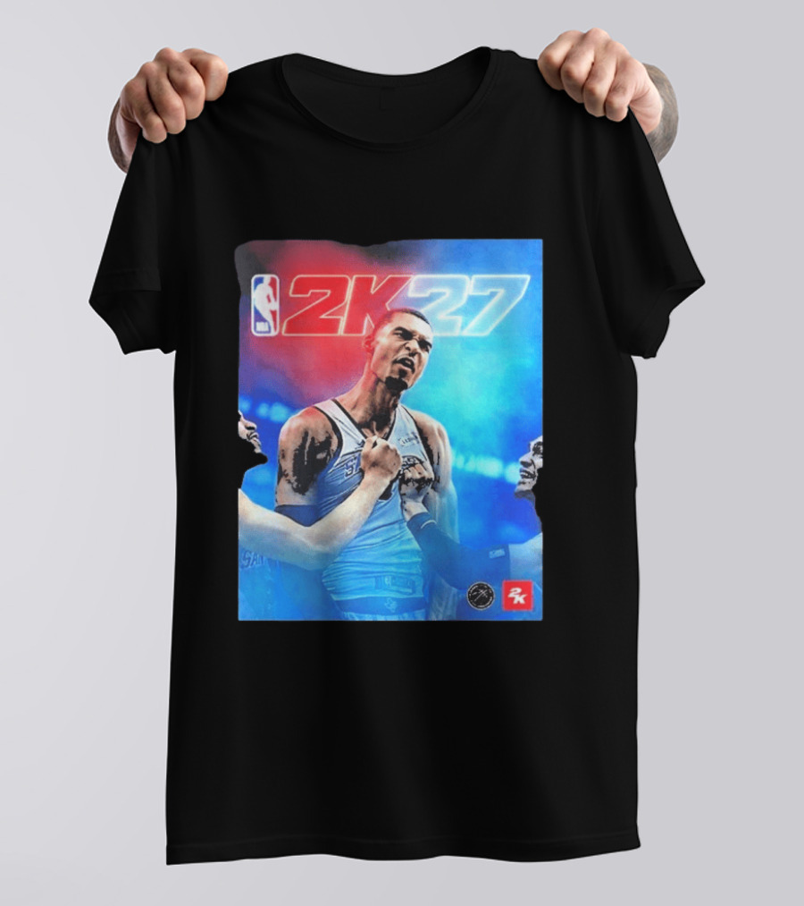 Victor Wembanyama NBA 2K27 Cover Athlete Basketball Gaming 2K Sports T-Shirt