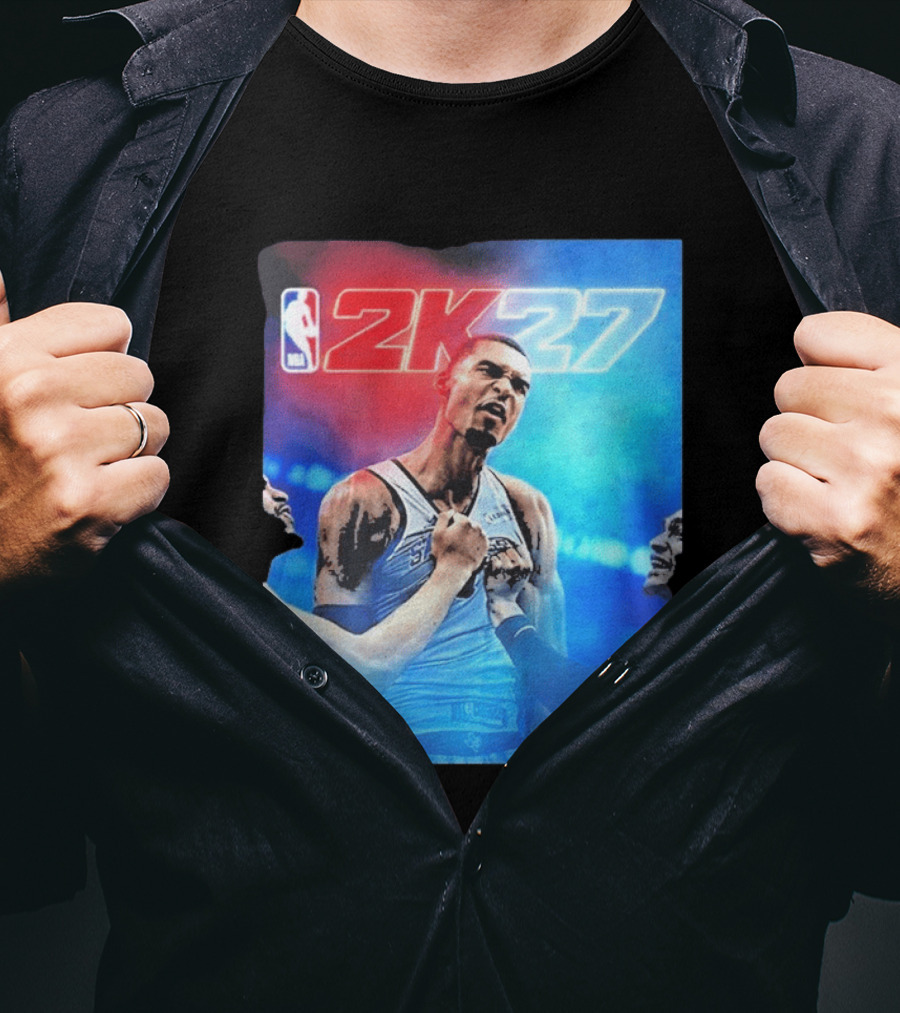 Victor Wembanyama NBA 2K27 Cover Athlete Basketball Gaming 2K Sports T-Shirt