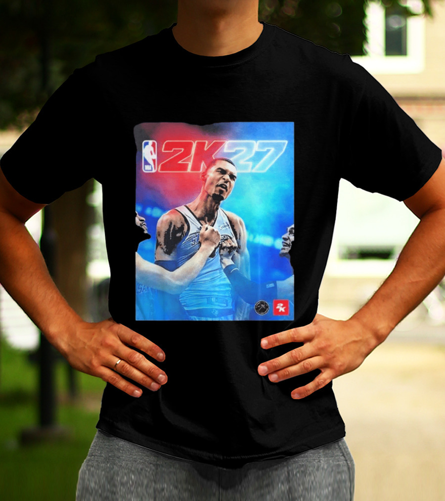 Victor Wembanyama NBA 2K27 Cover Athlete Basketball Gaming 2K Sports T-Shirt