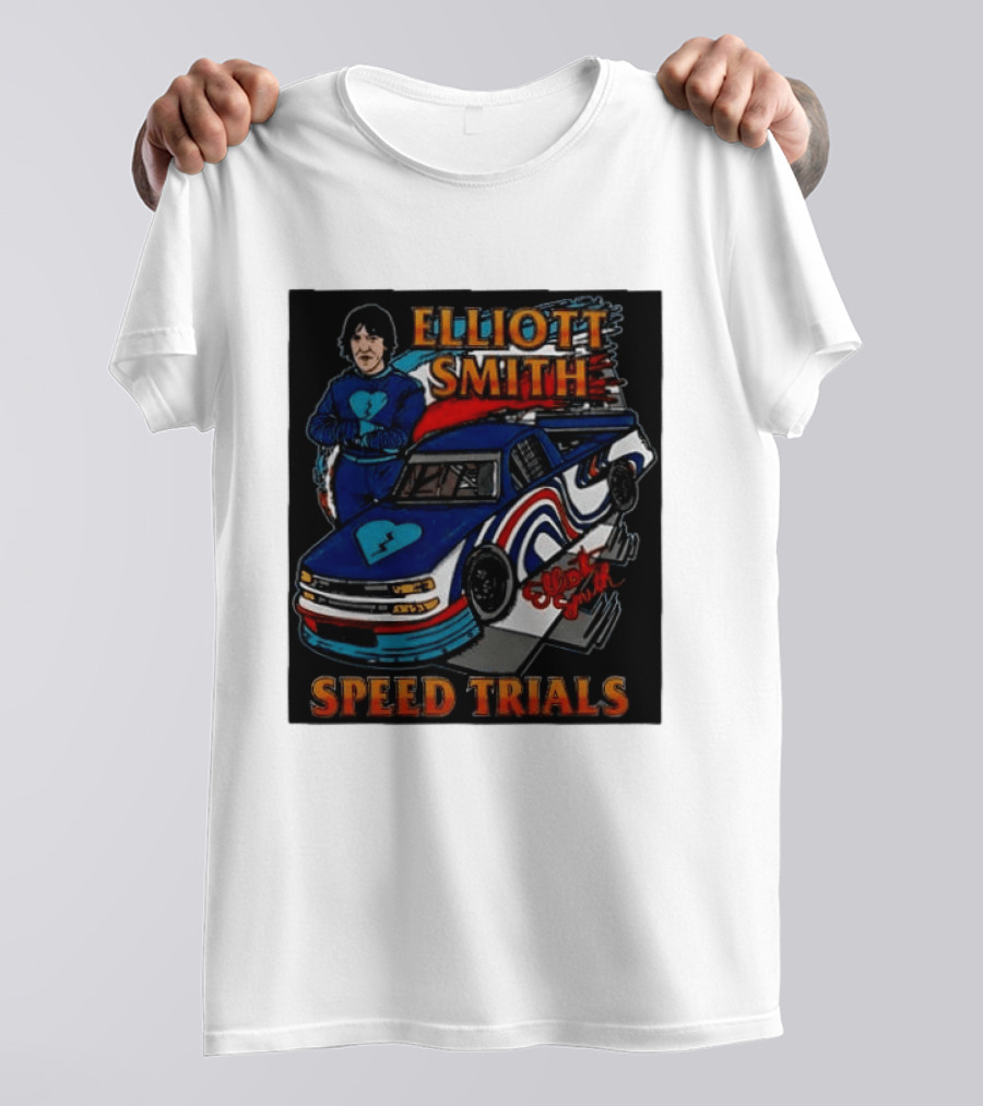Elliott Smith Speed Trials Racing Car T-Shirt