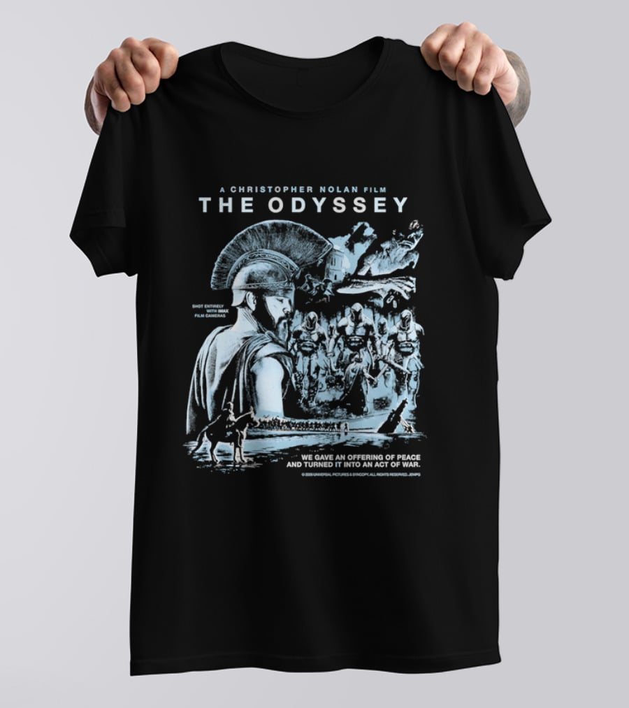 Christopher Nolan Film The Odyssey Offering Of Peace Act Of War T-Shirt
