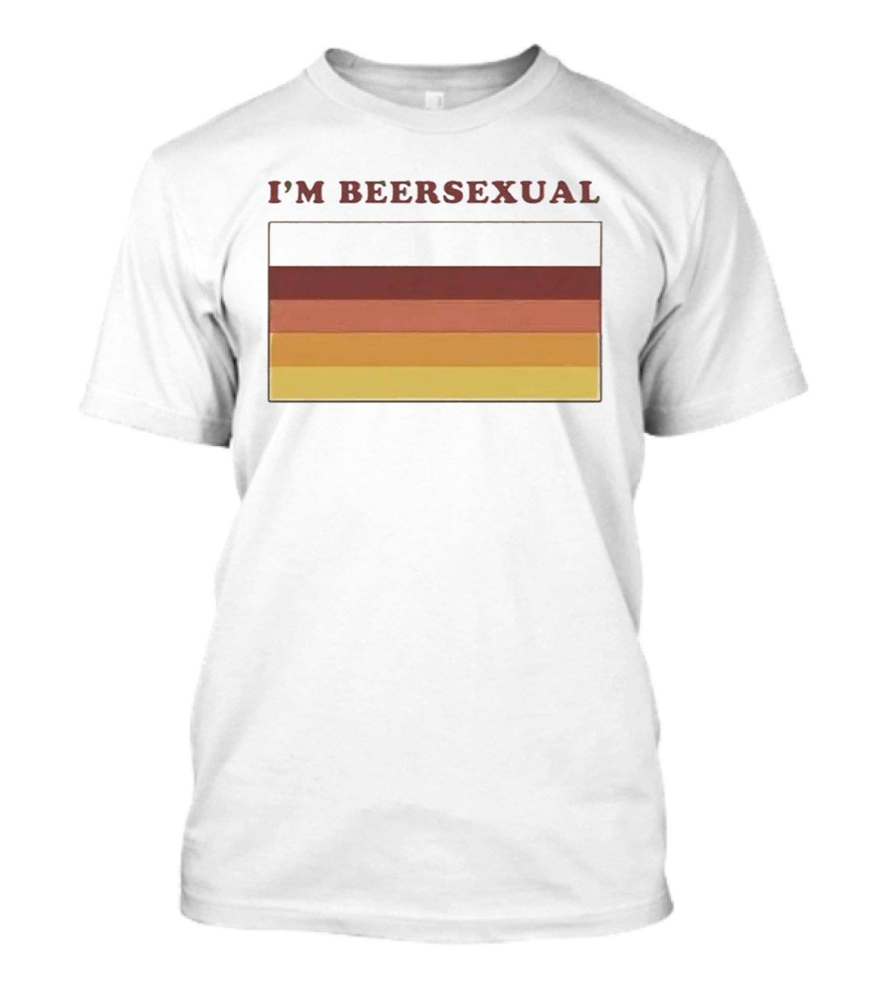 I'm Beersexual Beer Pride Flag Stripes T-Shirt