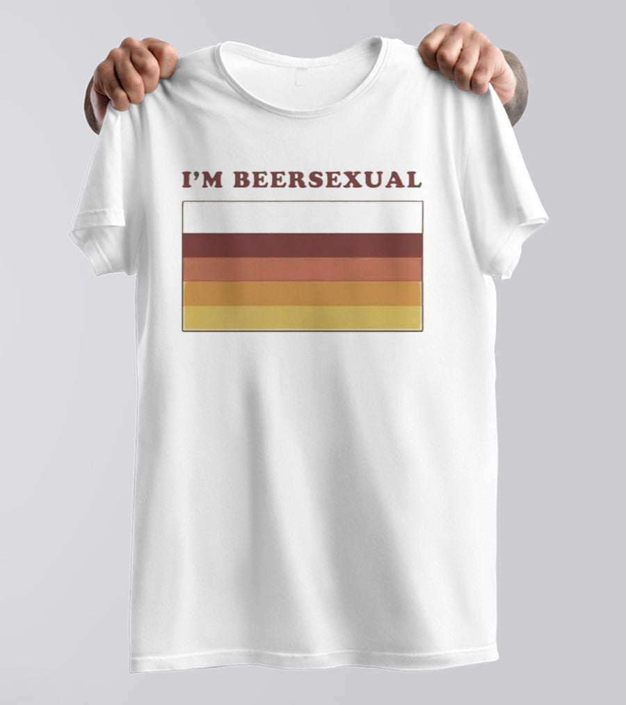 I'm Beersexual Beer Pride Flag Stripes T-Shirt