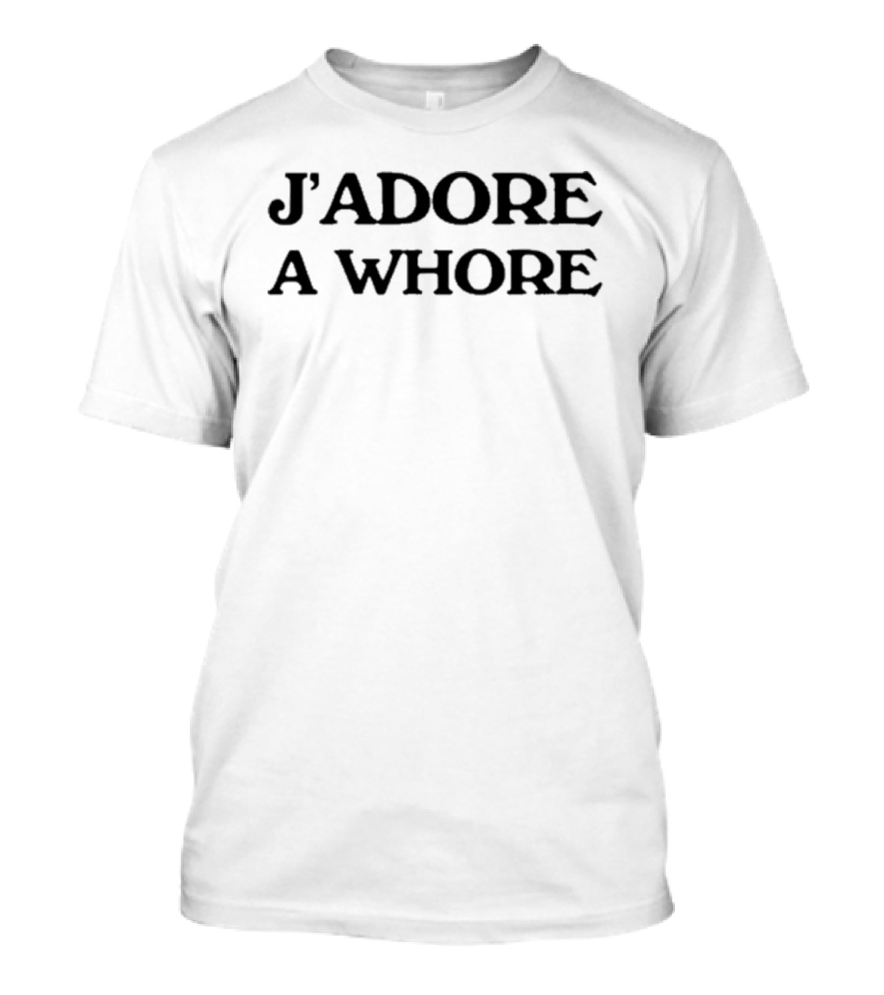 J’adore A Whore Ringer T-Shirt