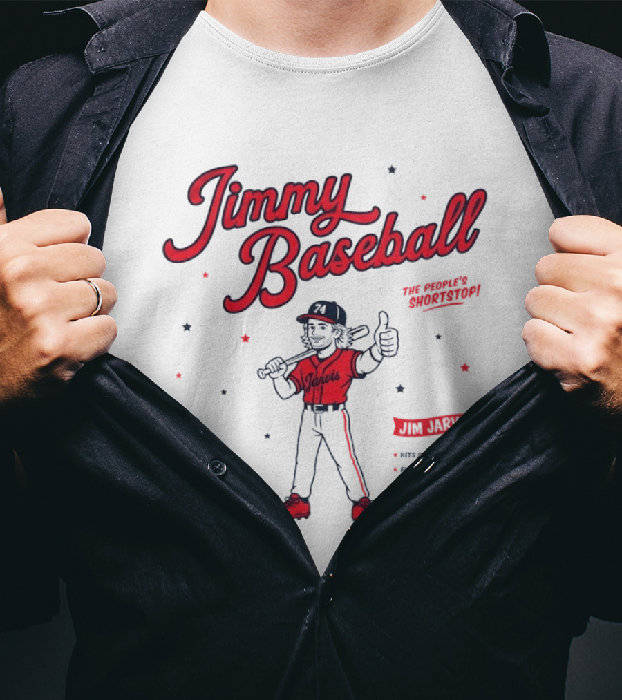 Jimmy Baseball The People's Shortstop Atlanta Braves Star Player Jarvis T-Shirt