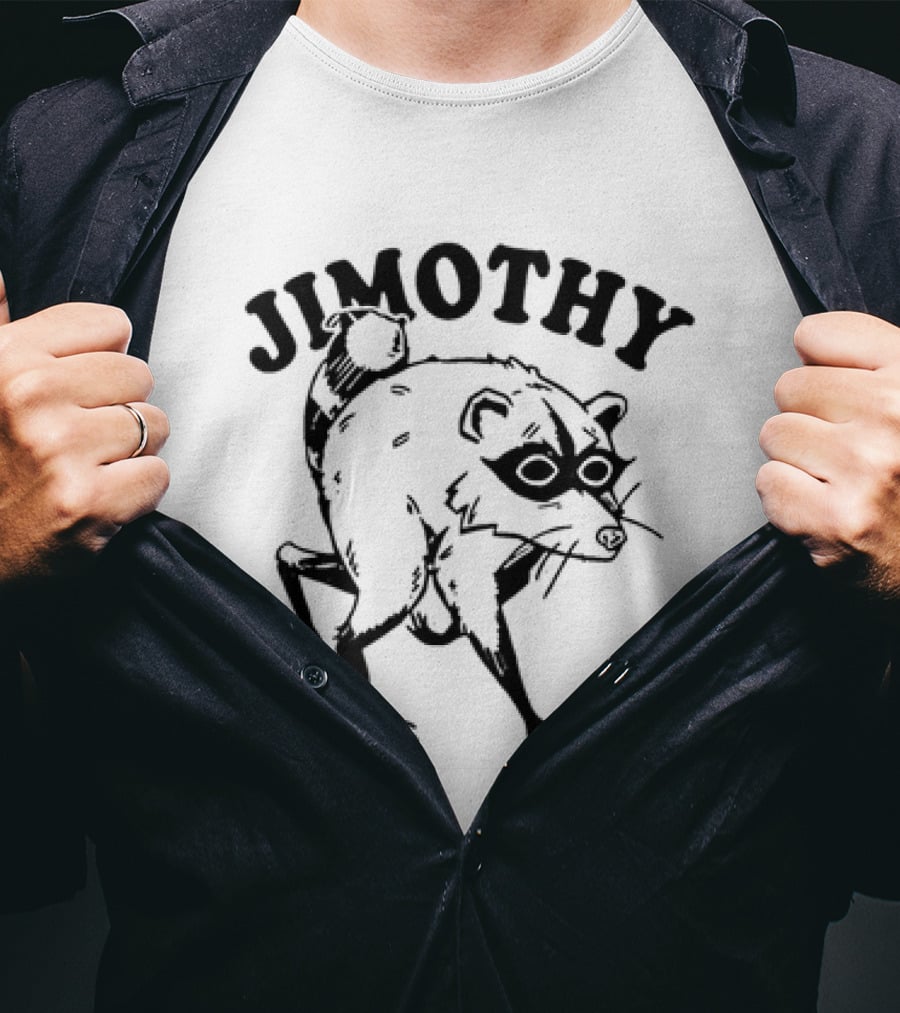 Jimothy Raccoon Doodle Sketch T-Shirt