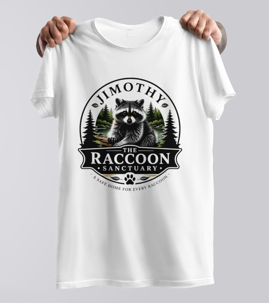 Jimothy Raccoon Sanctuary A Safe Home For Every Raccoon T-Shirt