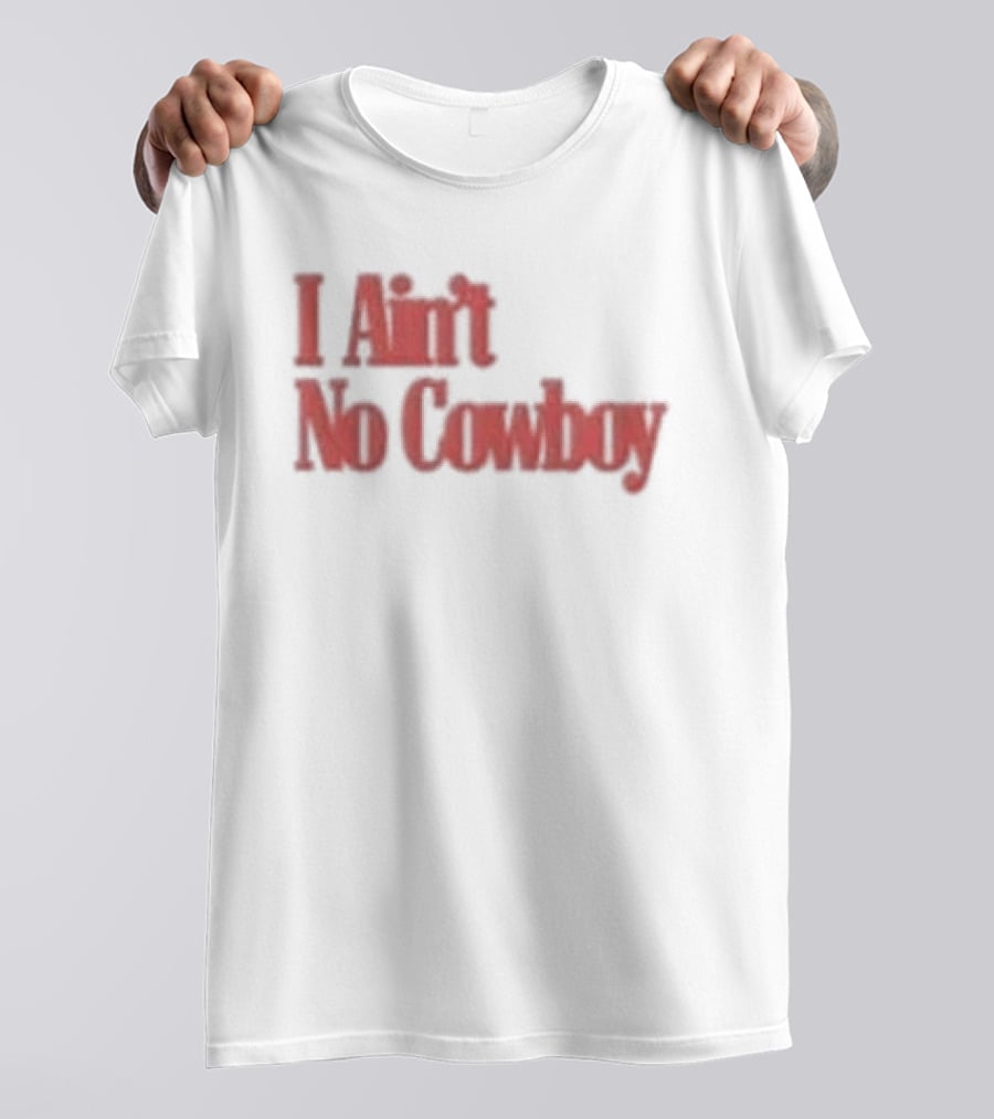 Luke Combs Nicole I Ain't No Cowboy Bold Red T-Shirt