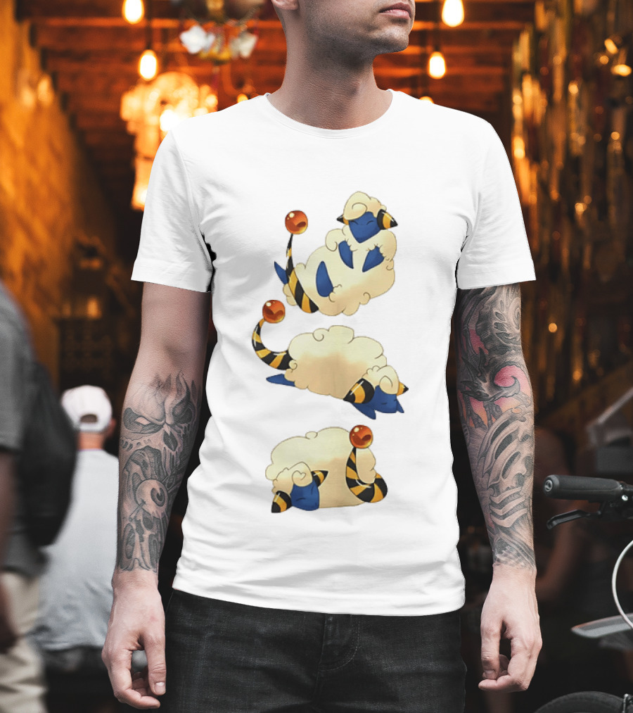 Mareep Trio In Sleepy Poses Cozy Nights T-Shirt