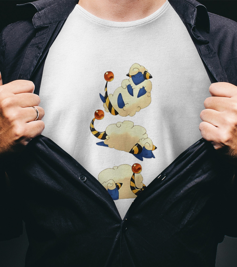 Mareep Trio In Sleepy Poses Cozy Nights T-Shirt
