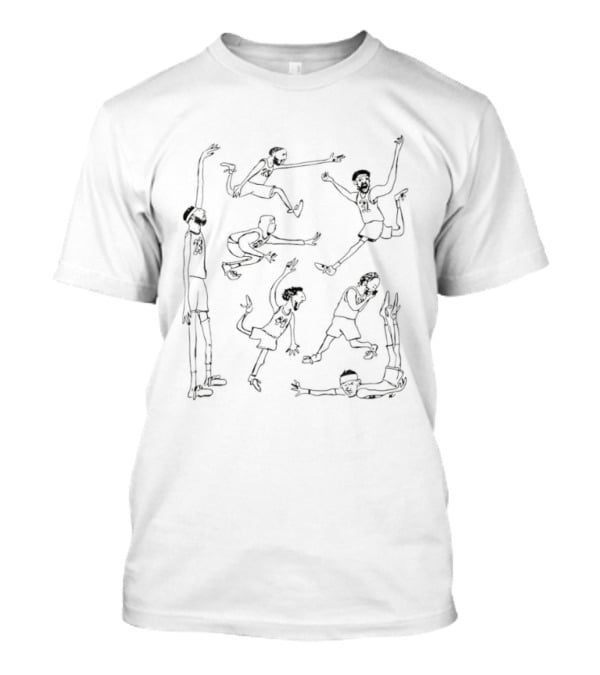 New York Knicks Basketball Players NBA 2026 Sketch T-Shirt