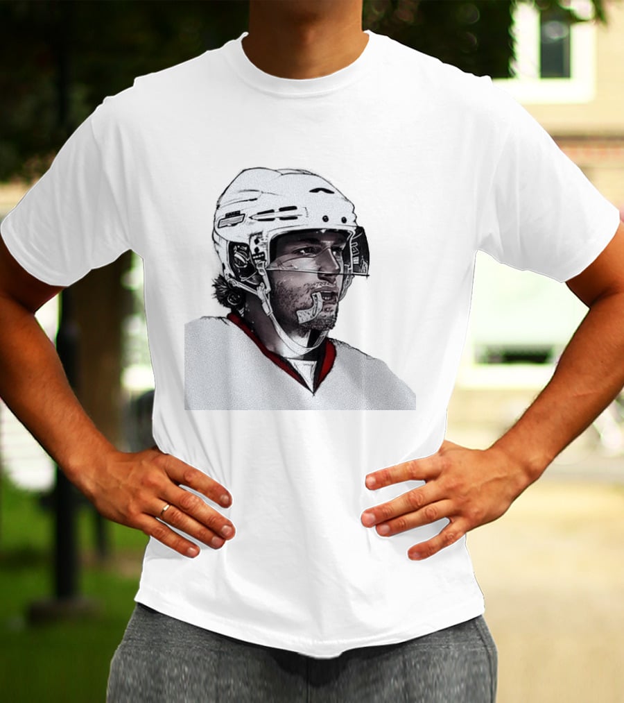 NHL Carolina Hurricanes Mouthguard Action Hockey Player T-Shirt