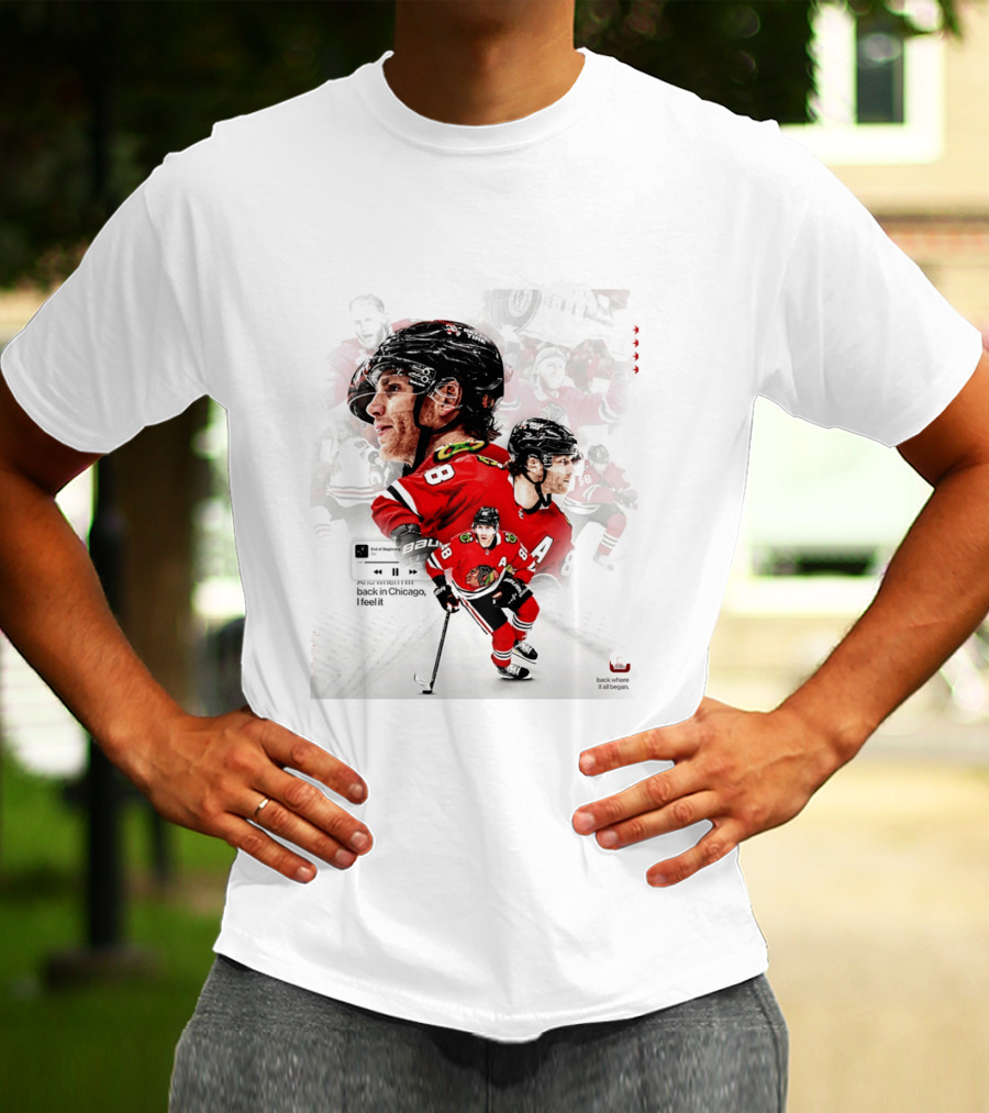 Patrick Kane Chicago Blackhawks Back Where It All Began End Of Beginning 88 T-Shirt