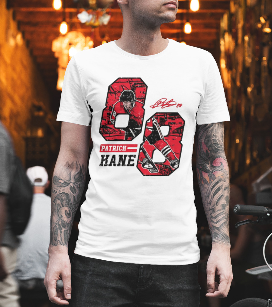 Patrick Kane Chicago Blackhawks 88 Comic Style Collaboration T-Shirt