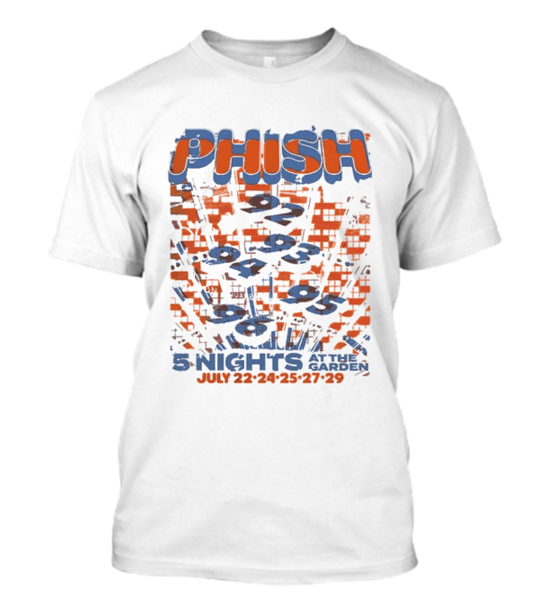 Phish Five Nights At Madison Square Garden New York City July 22 To 29 2026 Fourth Edition Knicks T-Shirt