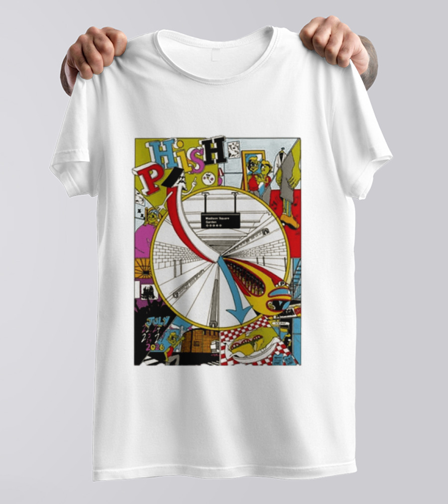 Phish Madison Square Garden New York July 2026 Five Nights Event T-Shirt