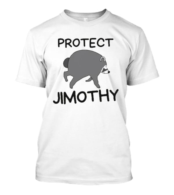 Protect Jimothy Raccoon Cute Cartoon Animal T-Shirt