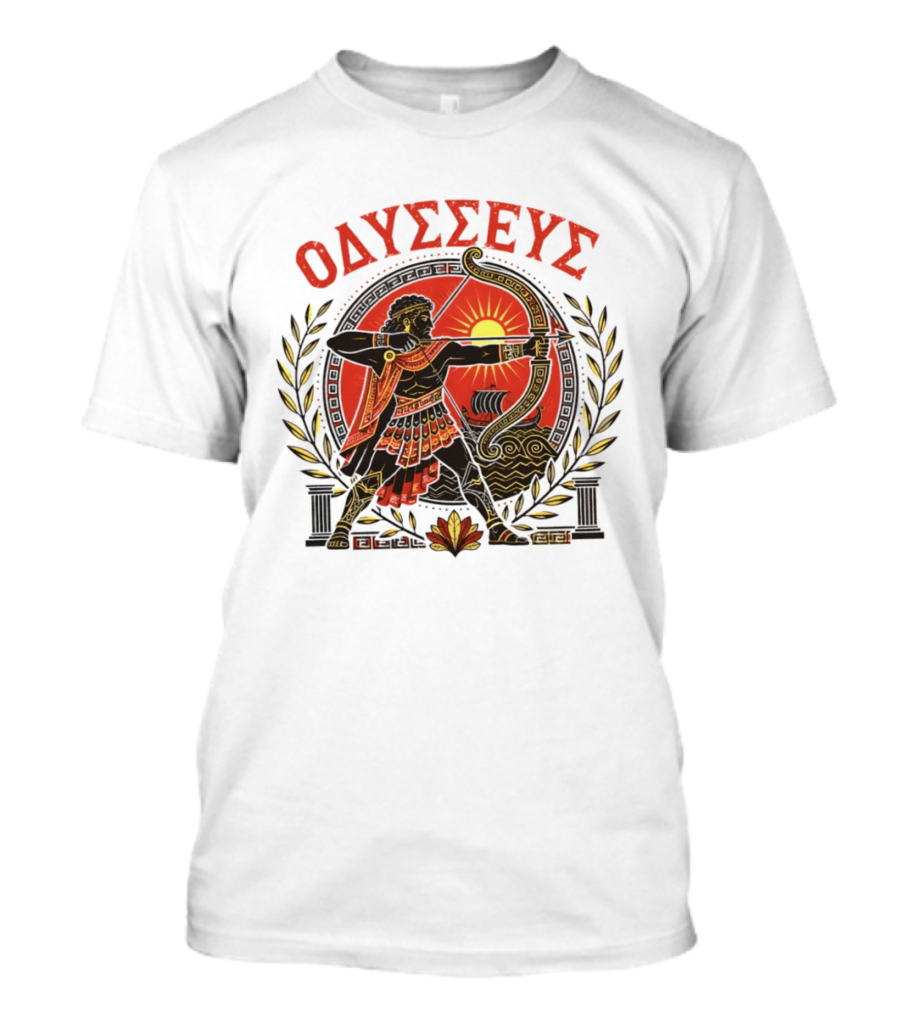 Odysseus Bow Greek Mythology Warrior Archery 2026 T-Shirt