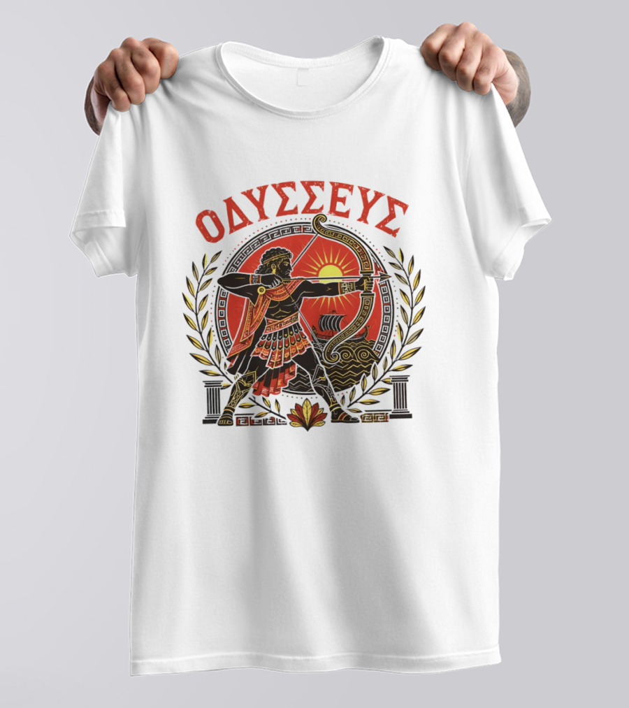 Odysseus Bow Greek Mythology Warrior Archery 2026 T-Shirt