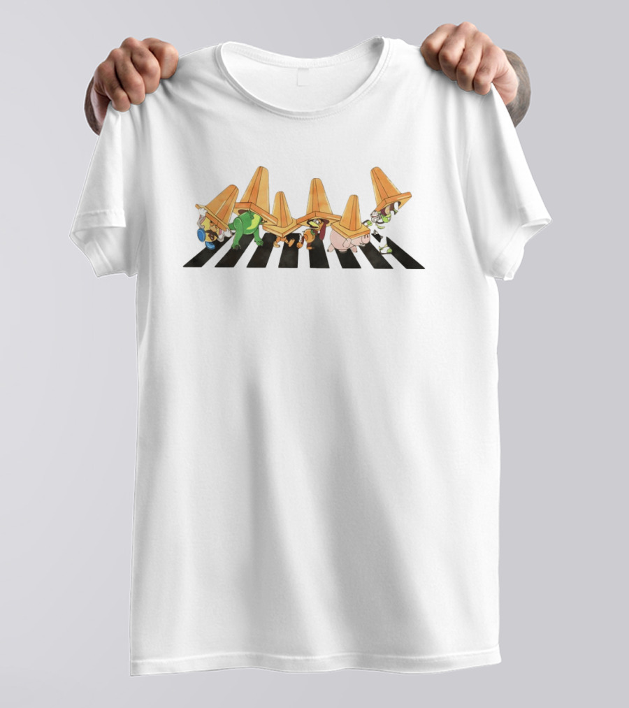 Toy Story Disney Family Trip Abbey Road 2026 Characters Crossing Road T-Shirt