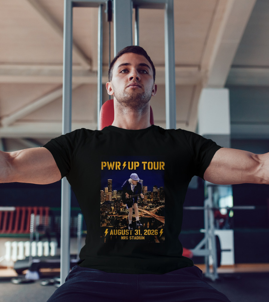 ACDC PWR UP Tour 2026 Houston August 31 NRG Stadium Event North America T-Shirt
