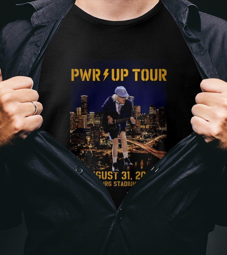 ACDC PWR UP Tour 2026 Houston August 31 NRG Stadium Event North America T-Shirt