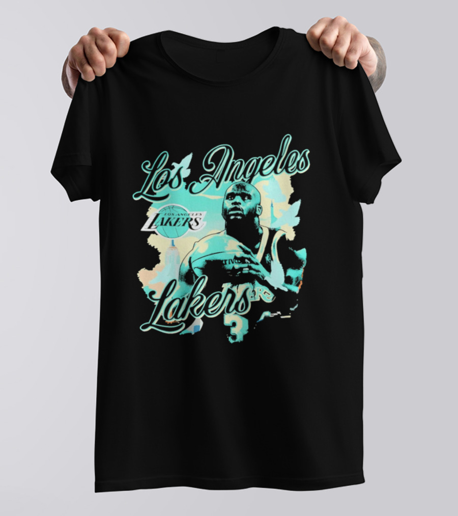 Los Angeles Lakers Anthony Davis No 3 Collage Lakers T-Shirt