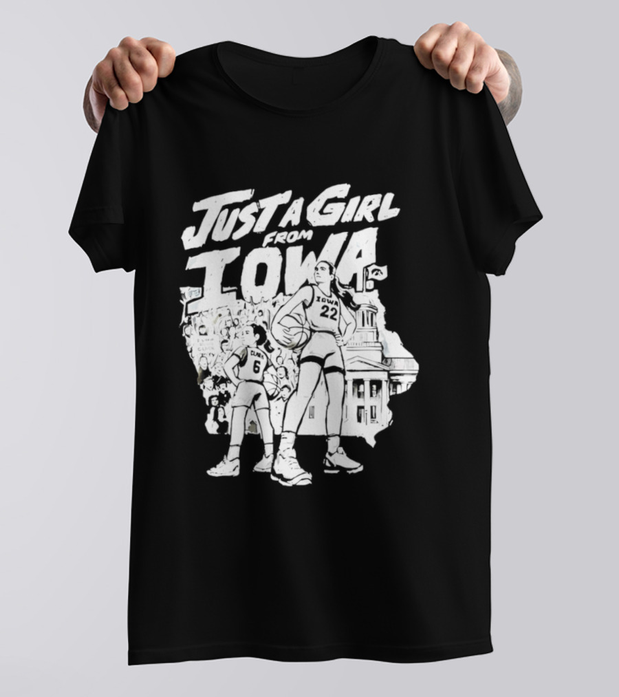 Caitlin Clark Just A Girl From Iowa Hawkeyes T-Shirt