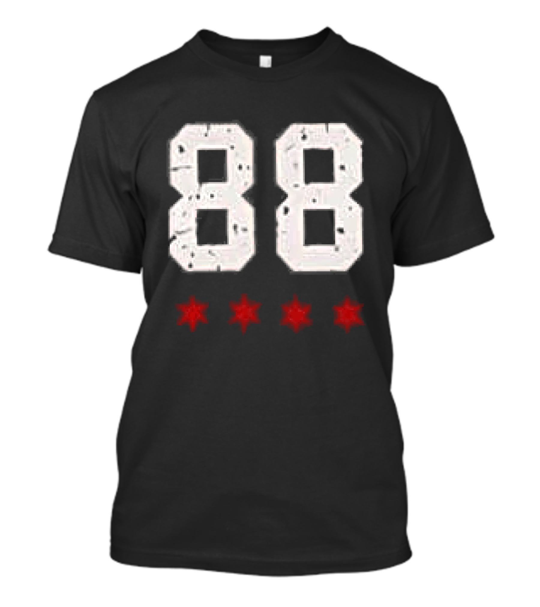Chicago Blackhawks Showtime Returns 88 Three Red Stars T-Shirt