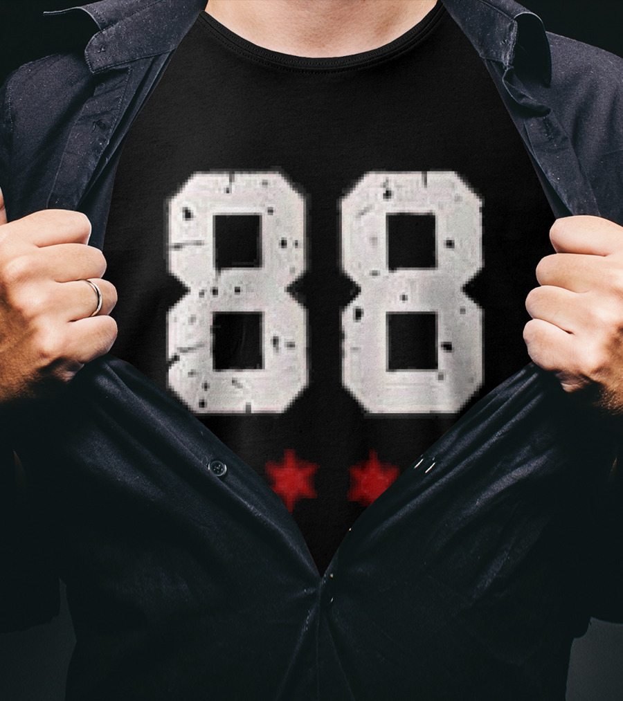 Chicago Blackhawks Showtime Returns 88 Three Red Stars T-Shirt