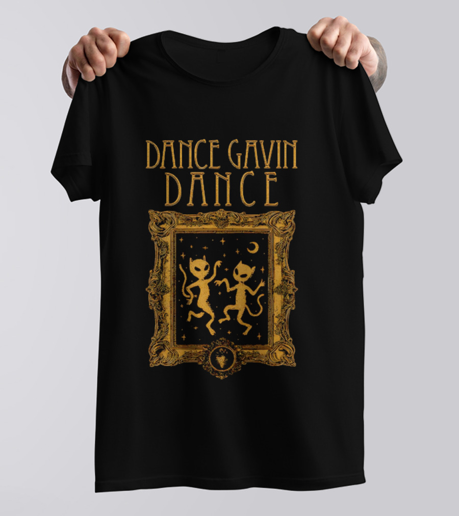 Dance Gavin Dance Alien Cats Framed Celestial Dance T-Shirt